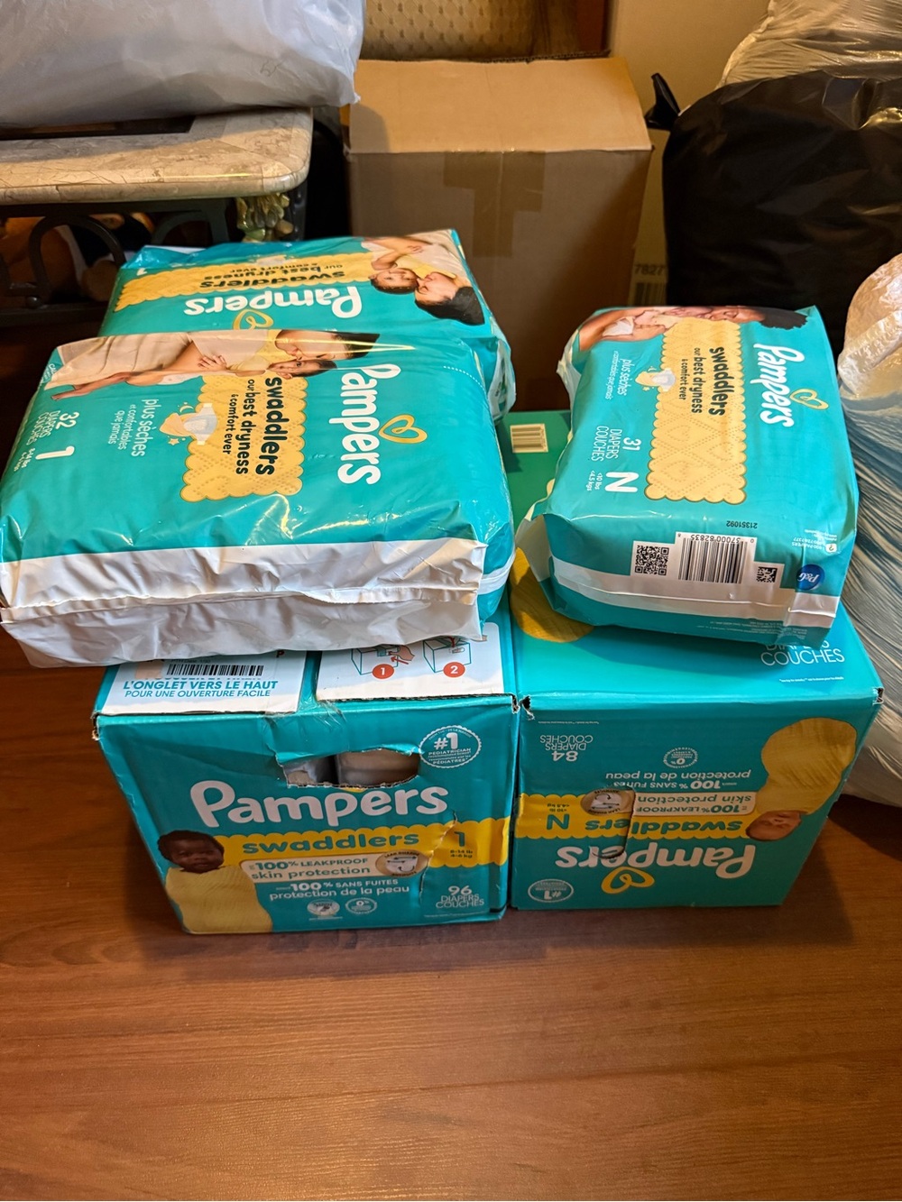 Pampers Swaddlers Newborn Diapers - Teal Packaging